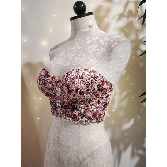 Victorias Secret Dream Angels Floral Bustier Corset Size 34D Romantic Going Out - Picture 4 of 15
